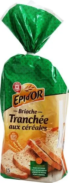 Brioche tranchée aux céréales