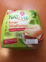 Burger veggie sauce tomate et mozzarella