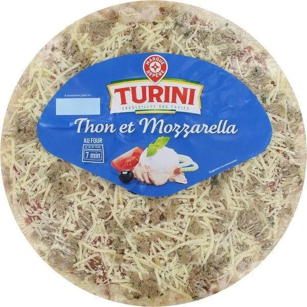 Pizza thon et mozzarella
