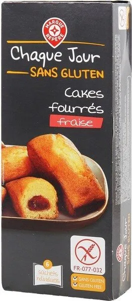 Cakes fourrés fraise sans gluten