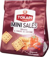 Mini biscuits salés tomates et piment de cayenne