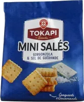 Mini biscuits salés gorgonzola et sel de Guérande