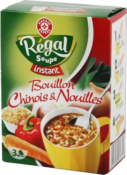 Bouillon à la chinoise et nouilles