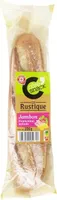 Sandwich baguette de campagne jambon emmental salade