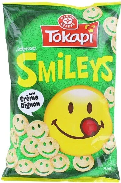 Snack smiley goût crème oignon