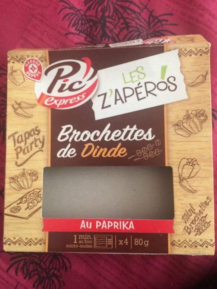 Mini brochettes de dinde au paprika x 4
