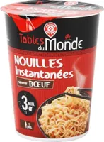 Nouilles asiatiques instantanées saveur boeuf - cup