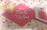 bûche glace pêche melba