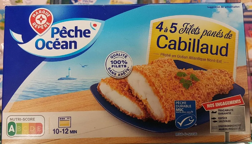 Filets panés de Cabillaud