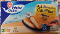 Filets panés de Cabillaud