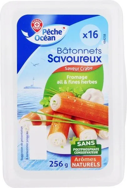 Bâtonnets savoureux fromage ail et fines herbes x 16