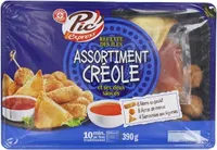 Assortiment créole et ses 2 sauces