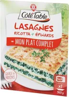 Lasagnes ricotta et épinard