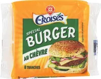 Tranches de fromage fondu au chèvre pour burger x 8