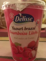 Yaourt gourmand brassé framboise et litchi