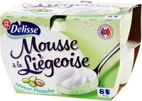 Mousse à la liégoise saveur pistache