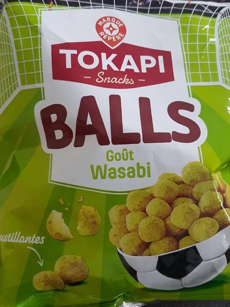 Snacks balls goût wasabi