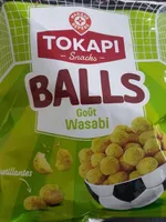 Snacks balls goût wasabi