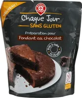 Préparation pour fondant au chocolat sans gluten