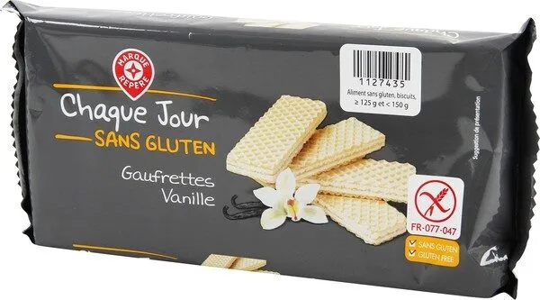 Gaufrettes vanille sans gluten