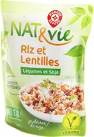 Riz et lentilles aux légumes et soja - sachet
