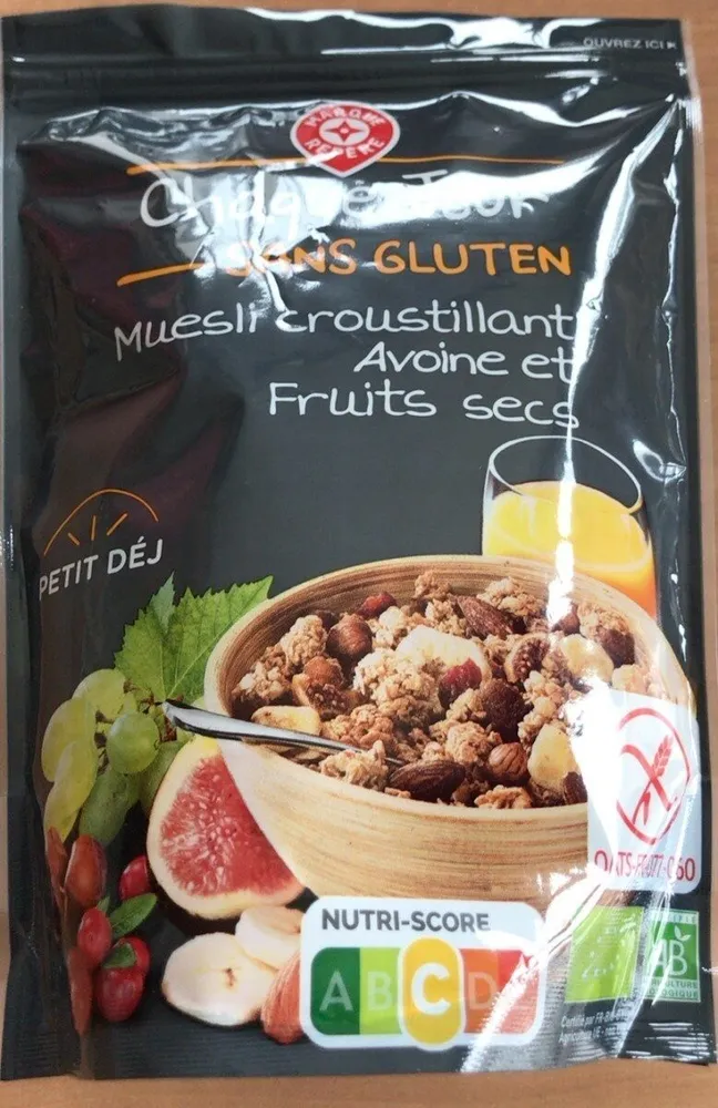 Muesli croustillant avoine et fruits secs