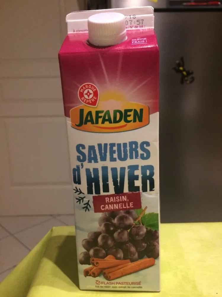Saveur d'Hiver raisin, cannelle