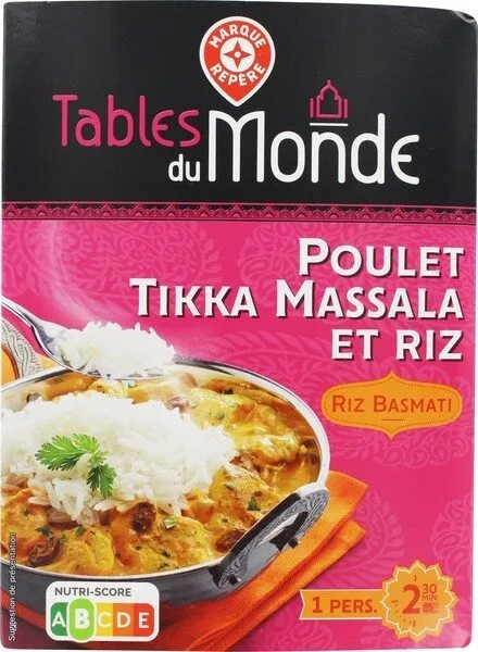 Poulet tikka massala et son riz basmati