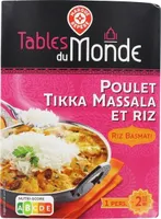 Poulet tikka massala et son riz basmati