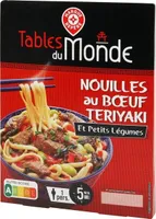 Nouilles au boeuf teriyaki et petits légumes