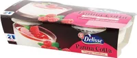 Panna cotta sur lit de framboises