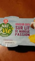 Douceur Coco sur lit de mangue passion