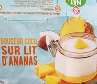 Yaourt lait coco lit ananas