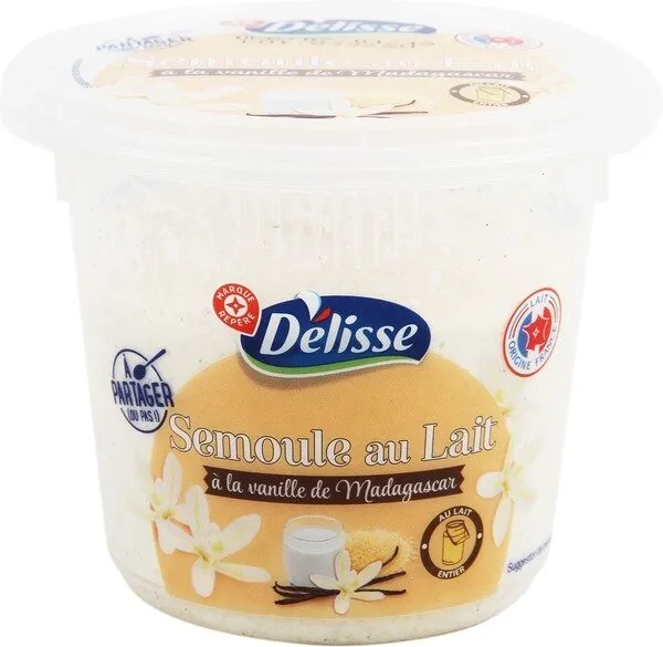 Semoule au lait à la vanille de Madagascar