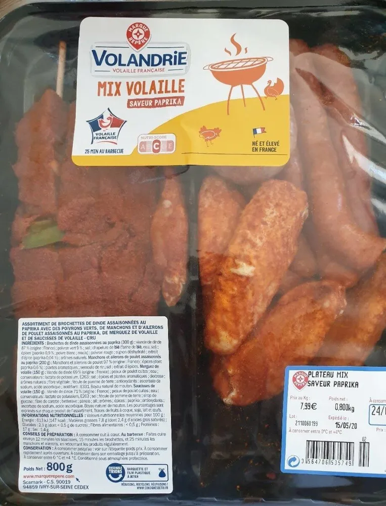 Mix volaille saveur paprika