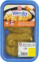 Aiguillettes de poulet marinées curry coco