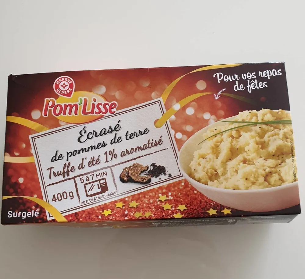 Polisse écrase de pommes de terre truffe