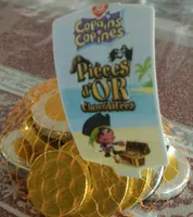 Pièces d'or chocolatées