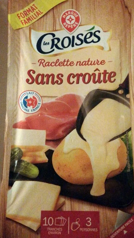 Raclette nature sans croûte