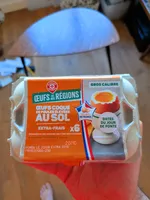 6 oeufs coques