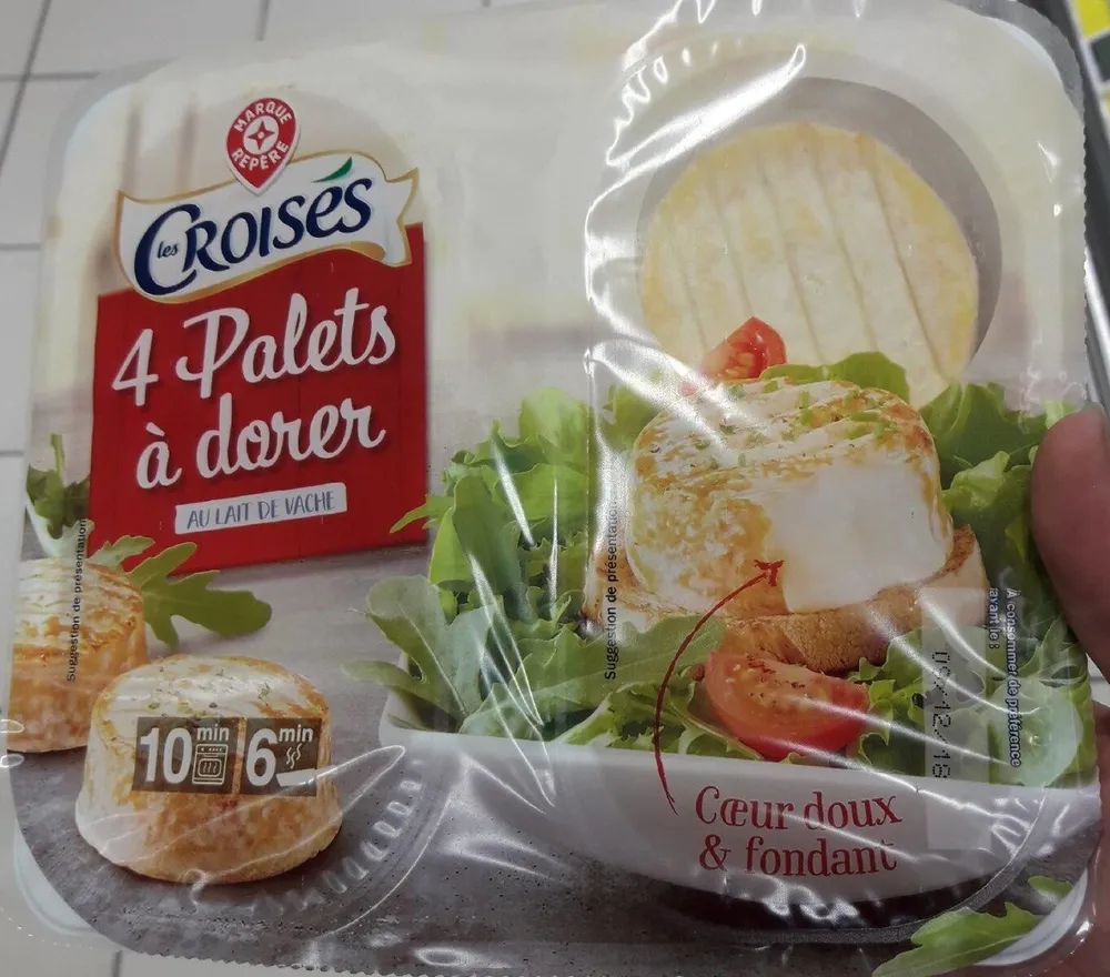 Palets à dorer au lait de vache 21% Mat. Gr. X 4