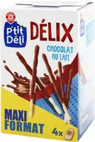Bâtonnets enrobés de chocolat au lait - format familial