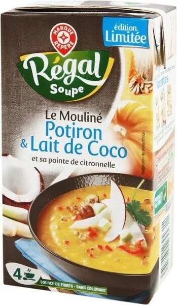 Mouliné potiron et lait de coco