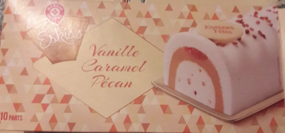 Bûche Vanille Caramel Pécan