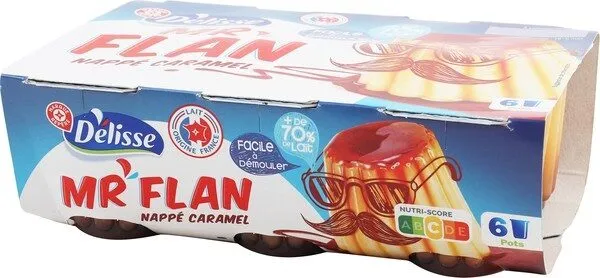 Flan vanille nappe caramel