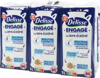 Lait demi-écremé engagé briques