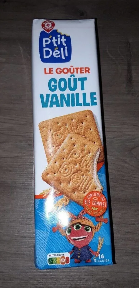 Goûter fourré vanille