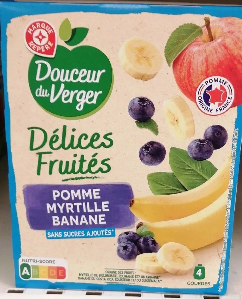 Délices fruités Pomme Myrtille Banane