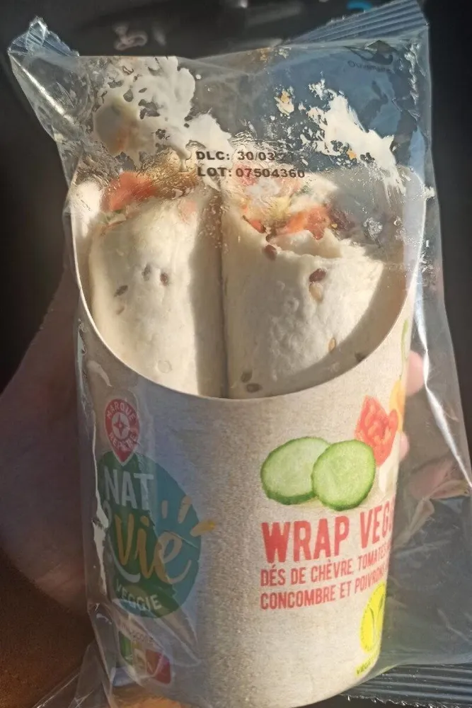 Wrap chèvre tomates x 2