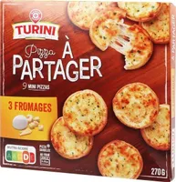 Mini pizzas fromages x9 270g surg